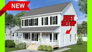 2 story "NEWLY DESIGNED" modular home w/ 4 beds & 2.5 baths! Prefab House Tour