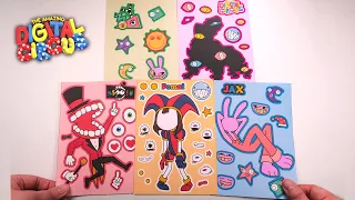 [ Paper Diy ] Decorate with Sticker Book 'The Amazing Digital Circus' Toy ASMR