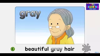 Starfall Colors  Gray - Learning Colors for Kids - Learning English with Starfall