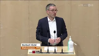 Herbert Kickl (FPÖ)  Nationalratssondersitzung zum Coronavirus vom 15 03 2020