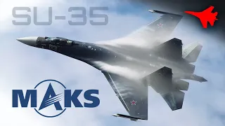 SUKHOI ⭐ SU-35 IN ACTION !! ✈️ MAKS 2015 [Remastered]