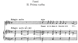 Gabriel Fauré - La chanson d’Ève, Op.95 (1910)