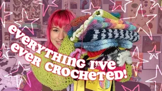 everything i’ve ever crocheted! ☆ (beginner to now)