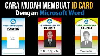 Cara Membuat ID Card dengan Microsoft Word