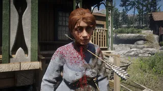 Red Dead 2 - Bow and Arrow Compilation - Killcam - Brutal Kills  - Funny Moments Ragdoll Physics