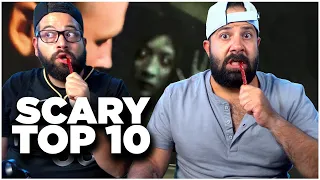 Top 10 SCARY Ghost Videos that made the BROS do POOP | REACTION!!
