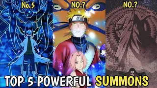 Top 5 Powerful Summons in Naruto | Molotovboy | தமிழில்