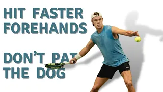 How the pro's hit huge forehands.  The perfect way of developing energy.