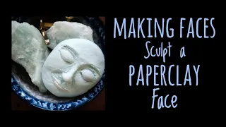 Easy! How to Sculpt a Paper Clay Face. Make a simple clay face. Part one of create a Spirit Doll