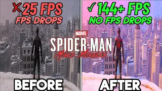 🔧Spider-Man Miles Morales: Best Settings To BOOST FPS & Fix FPS DROPS / Shutters - FPS Boost Guide!