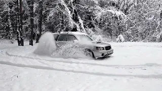 Subaru Forester 2.5 XT forest, winter :)