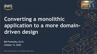 Modernizing an existing system to take a more domain-driven approach - William Penberthy