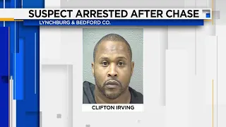 Suspect in custody after leading police on car chase through Lynchburg, Bedford County