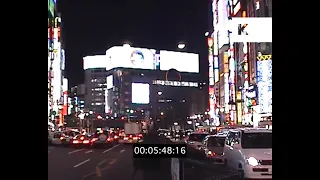 1990s, 2000s Tokyo, Street Scenes, Roads, Night