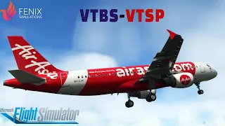 Fenix A320 | Real Life Air Asia Ops on Vatsim | Bangkok to Orbx Phuket🇹🇭🛕 | MSFS2020