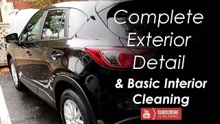 Exterior Detail "The Onyx - Paint Protection" with Basic Interior Black Mazda CX5