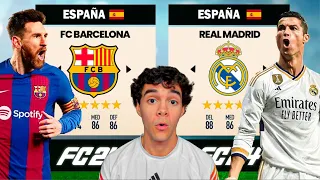 ¡BARÇA ACTUAL CON MESSI vs REAL MADRID ACTUAL CON CRISTIANO RONALDO en FIFA!