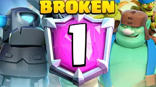 TOP 1 LADDER PUSH w/ *GOATED* DECK in Clash Royale