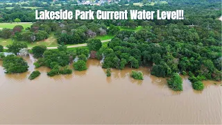 Lakeside Park Current Water Level in Texas!!
