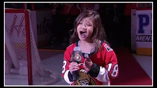 Angelica Hale sings the national anthems