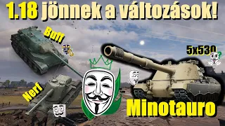 1.18 (Teszt szerver) Tank és térkép újraegyensúlyozások, Új Olasz TD ág! - World of Tanks