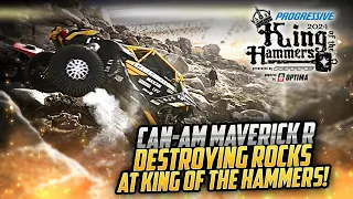 Can-Am Maverick R Destroying The Rocks At King Of The Hammers!!!