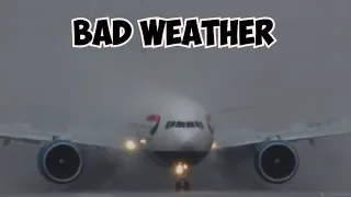 Aircraft bad weather