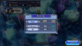 Dissidia Final Fantasy Opera Omnia Fast Way to Lvl up Rank