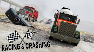 BeamNG Drive - Racing & Crashing T-Series BigRigs