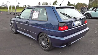 Volkswagen Golf 2 Rallye VR6 - Exhaust Sounds + DRAG RACING! 🏁