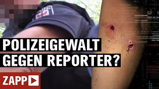 Entlarvt: Polizeigewalt gegen Kameramann | ZAPP | NDR
