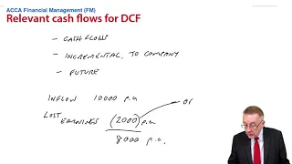 Relevant Cash Flows for DCF Relevant Costs (example 1) - ACCA Financial Management (FM)