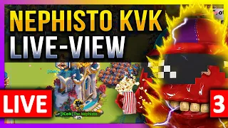 Nephisto KVK: Live-View #3 😊🔥 LIVE! 🔴 S21102 Rise of Kingdoms ROK