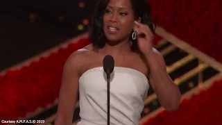 Regina King Nearly Trips After Winning Oscar For Best Supporting Actress