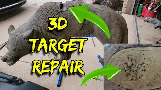 3D Target Repair ; DIY archery target repair