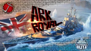 World of Warships Blitz | Случайный бой | Авианосец VII уровня Британии Ark Royal