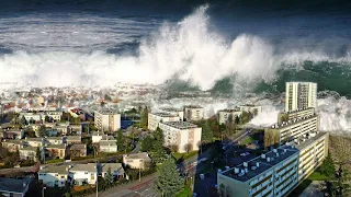 Природные катастрофы. Цунами снятые на камеру!    5 largest tsunamis captured on camera!