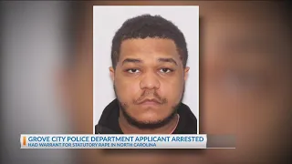 Man who applies to work for Grove City police arrested