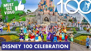 🎂 Disney 100 Celebration at Disneyland Paris: Opening Ceremony 16 October 2023