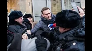 "ОПЯТЬ ЗАДЕРЖАН" Алексей Навальный. Митинг 28 января