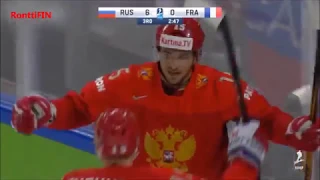 Game highlights: Russia - France 7-0 goals IIHF 2018 1080HD Venäjä - Ranska | RonttiFIN-Sports