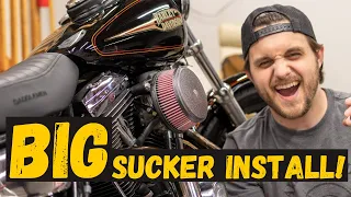 Arlen Ness BIG SUCKER Air Cleaner Install - FXR Harley Davidson