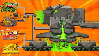 Green Stone GOLEM | World of tanks : Volcanic eruption on KV-44! Final fight! Мультики про танки