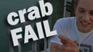 Crab Fail - Stone Crab Attacks Idiot, Nearly Snapping Finger Off