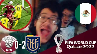 Mexicanos 🇲🇽 reaccionan al 🇶🇦 Qatar 0 - 2 Ecuador 🇪🇨 (Partido Inagural Mundial Qatar 2022)