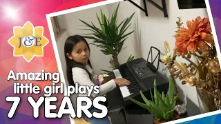 Playing the Piano | Little girls hears tune for the first time