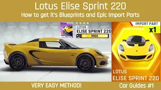 LOTUS ELISE SPRINT 220 // How to get its blueprints and epics // #asphalt9 #gameloft