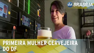 Primeira cervejeira do DF teve que passar por diversos cursos até virar empresária | SBT Brasília