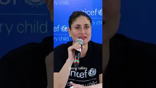 'Mein Do Bacho Ki Maa Hun' Kareena Kapoor at Unicef event #kareenakapoor