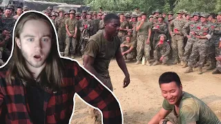 German Reacts To US Marines have a dance off with South Korean Marines